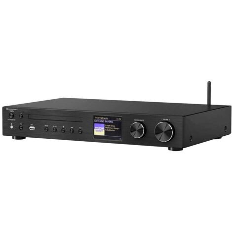 soundmaster ICD4350SW Lettore CD Nero WLAN, DAB+, Lettore CD, Bluetooth®, Internetradio