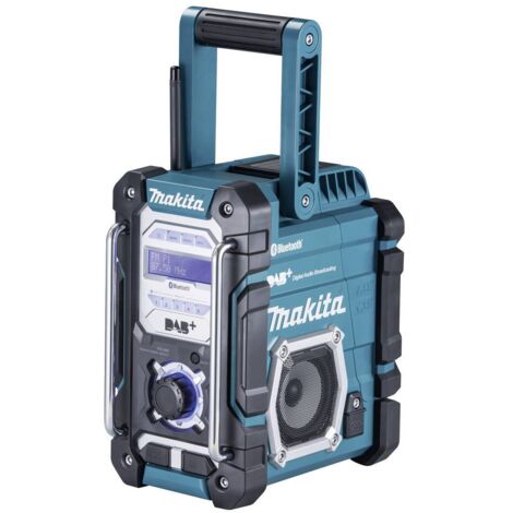 Makita Radio da cantiere DAB+, FM AUX, Bluetooth, USB antispruzzo Turchese, Nero