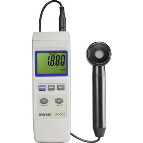 VOLTCRAFT VC-8330305 UV-500 Misuratore UV 0.002 - 19.99 mW/cm² (1/5)