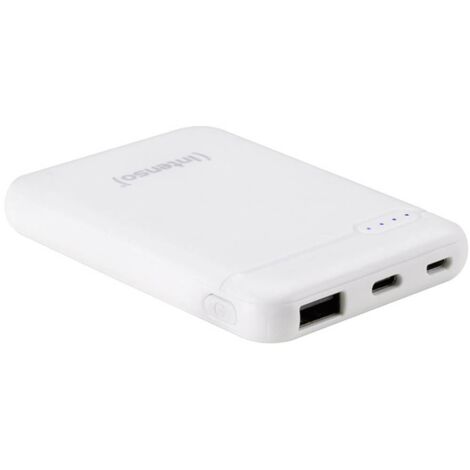Intenso XS5000 Power bank 5000 mAh LiPo USB-A, USB-C®, Micro USB Bianco Indicazione di stato (1/5)