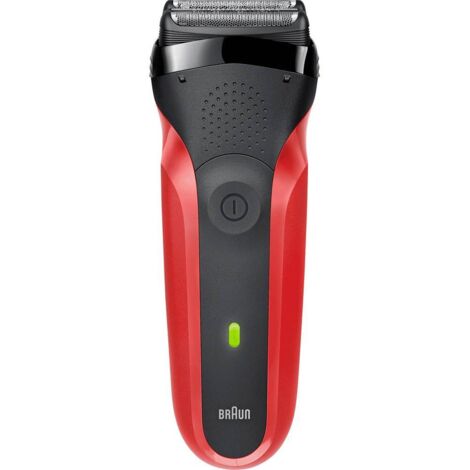 Braun Series 3 300s 81569932 Rasoio elettrico a lamine Rosso, Nero (1/5)