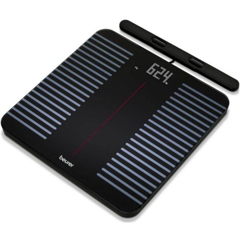 Bilancia pesapersone, elettronica, vetro, giallo