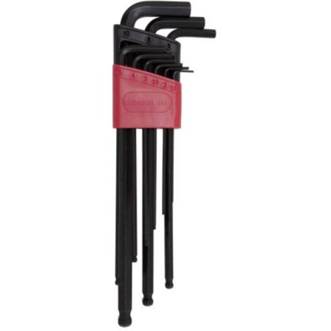 Gedore RED R36675009 Kit di chiavi a brugola 1.5 mm, 2 mm, 2.5 mm, 3 mm, 4 mm, 5 mm, 6 mm, 8 mm, 10 mm 9 parti (1/5)