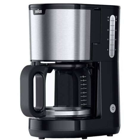 Braun KF 1500 BK Macchina per il caffè Nero, acciaio inox Capacità tazze=10 Caraffa in vetro (1/5)
