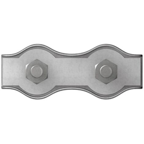 Morsetto serracavi 3 mm Acciaio galvanizzato zinco dörner + helmer 4814454 20 pz. (1/2)