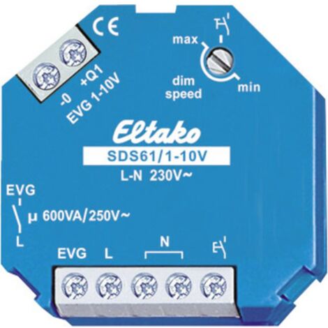 Eltako 61100800 Dimmer da guida DIN Blu