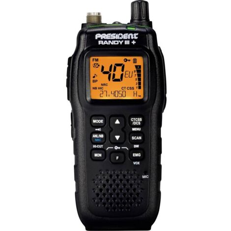 President President Randy III+ CB-Handfunkgerät AM/FM 40210 Radio ...