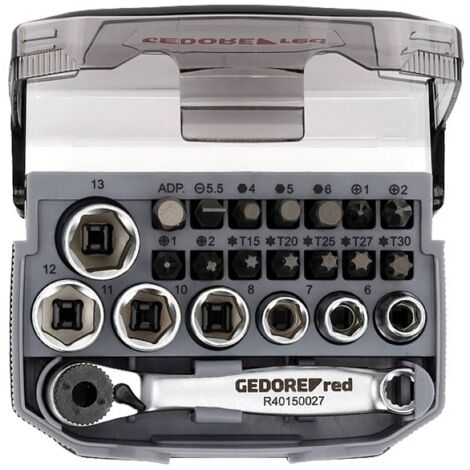 Gedore Cricchetto con Inserti Set di 23 Pezzi
