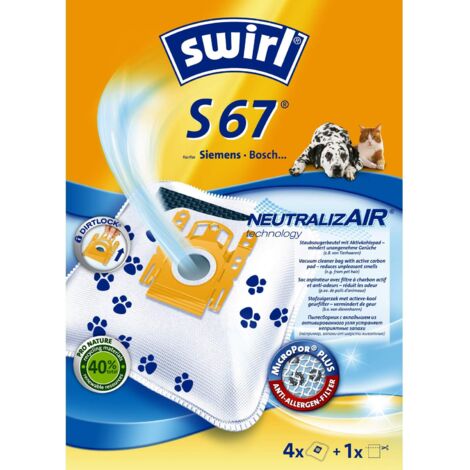 Swirl S 67 EcoPor Anti Odour Sacchetto aspirapolvere 4 pz. (1/4)