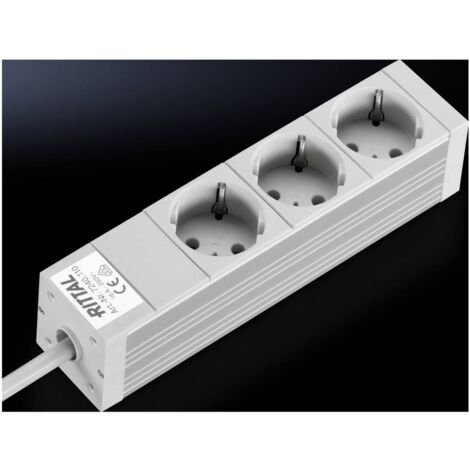 Rittal DK 7240.110 Presa multipla 3 vani Alluminio 1 pz. (1/3)