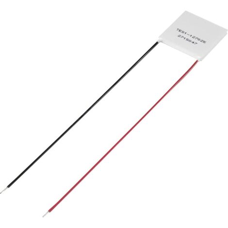 TRU COMPONENTS TES1-127025 Cella di Peltier 15.4 V/DC 2.5 A 21.4 W (L x L x A) 30 x 30 x 4 mm