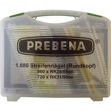 Prebena 2XR-J50 - Chiodatrice Pneumatica Tubo Aria Compressa 10 M Compressore VITAS 45 J-BOX 8.000 Chiodi A Testa Tonda - Foto 8
