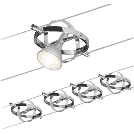 Paulmann set illuminazione a cavi cardan 4x10w gu5,3 94144