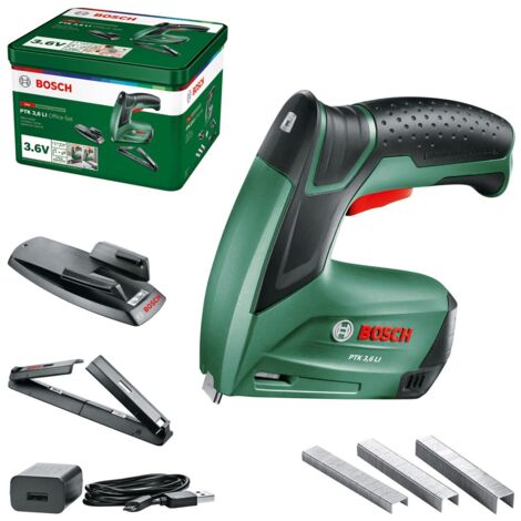 Bosch Home and Garden PTK 3,6 LI Office Set 0603968202 Graffettatrice a batteria Lunghezza graffette 4 - 10 mm