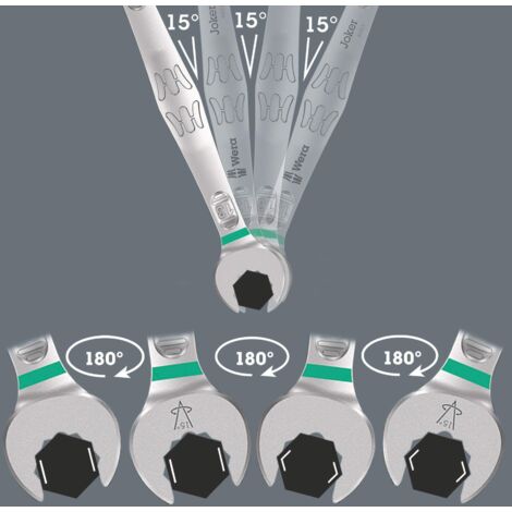 Wera 05020214001 6003 Joker Imperial Chiave combinata Misura (in pollici) 1/2 (1/5)