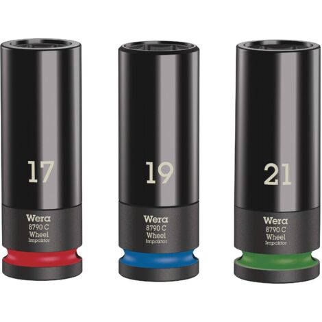 Wera Wheel Impaktor C Set 1 Kit inserti a bussola 1/2 3 parti 05004595001 (1/5)