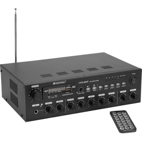 Omnitronic CPZ-120P ELA Amplificatore PA 120 W 4 canali 4 zone (1/5)