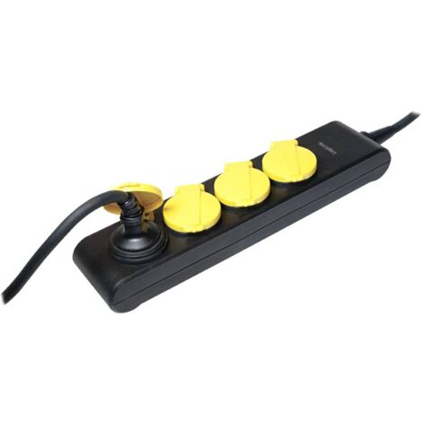 LogiLink LPS212 Multipresa senza interruttore Nero