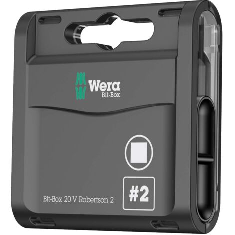 Wera, Bit-Box 20 V Robertson 2, 20 pezzi