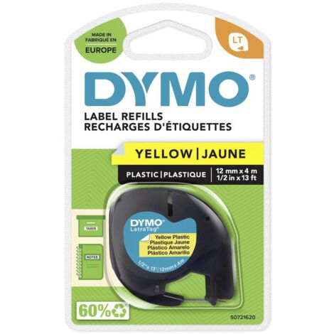 DYMO S0721620 nastro per etichettatrice Nero su giallo