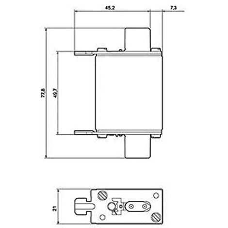 Siemens 3NA7824 Inserto fusibile Misura fusibile = 000 80 A 500 V/AC, 250 V/DC 3 pz. (1/4)