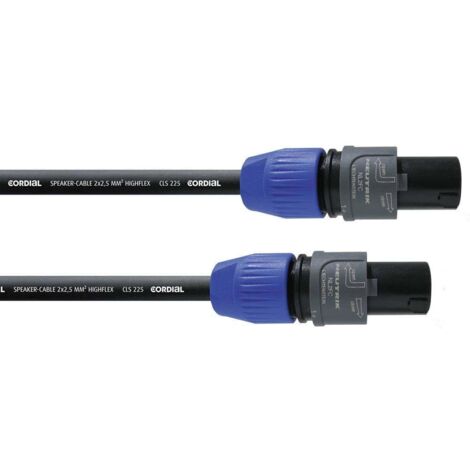 Cordial Altoparlante Cavo [1x Spina SPK - 1x Spina SPK] 2 x 2.5 mm² 10.00 m Nero (1/2)