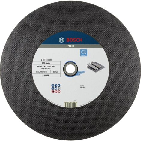 BOSCH 2608600544 - Disco abrasivo de corte recto Expert Metal: 400x25,4x3,2mm