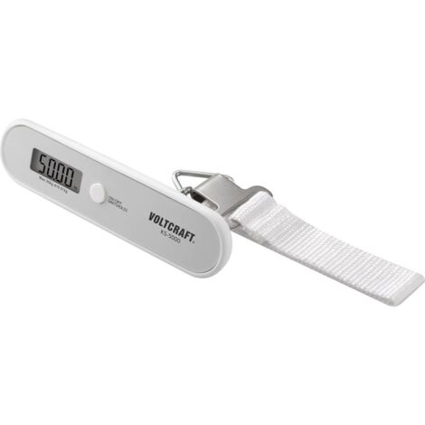 VOLTCRAFT KS-5000 Bilancia pesa valigie Portata max. 50 kg Risoluzione 10 g a batteria Grigio (1/5)