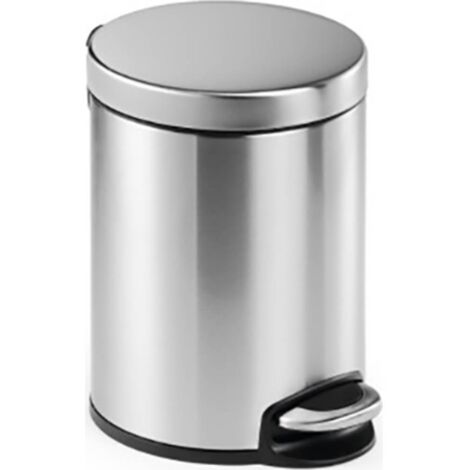 Durable 340023 340023 Cestino per la carta 5 l (Ø x A) 20.5 cm x 29 cm Acciaio inox Argento 1 pz. (1/4)