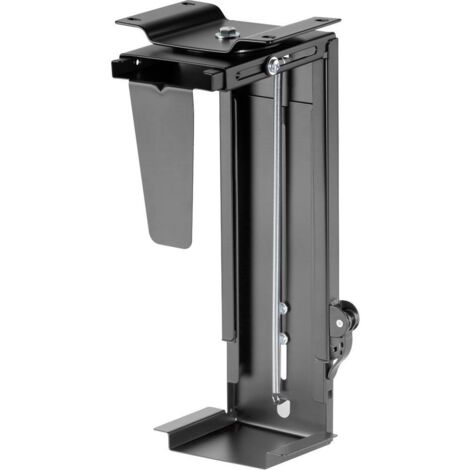 Supporto per PC Digitus Avvitato fisso, Montaggio fisso, Sottotavolo DA-90411 DA-90411 Nero (RAL 9005), Nero (1/5)