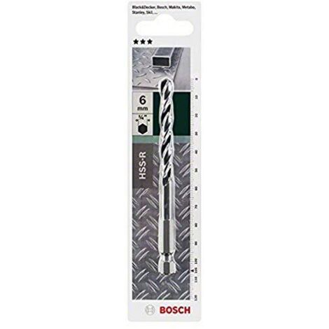 Bosch Accessories 2609255143 HSS Punta a spirale per metallo 6 mm forgiato 1/4 (6.3 mm) 1 pz. (1/4)
