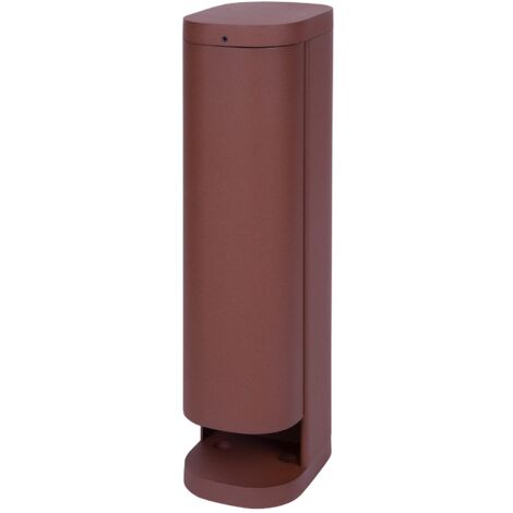 BOLD 19455 VOLO Presa da giardino da esterno (colonna di prese) Colore ruggine (2x Schuko IP44 Torre di prese da esterno 3680 Watt 38,5 x 13,5 x 9,5cm Montaggio facile Imballo senza plastica) (1/5)