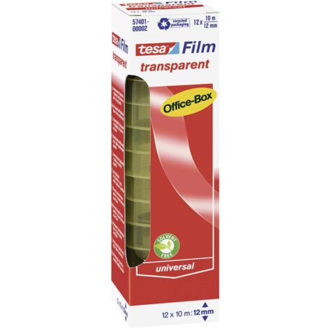 tesa OFFICE-BOX 57401-00002-03 Nastro adesivo tesafilm Trasparente (L x L) 10 m x 12 mm 12 pz. (1/5)