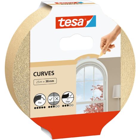 tesa KURVEN 56534-00001-00 Nastro crespato Beige (L x L) 25 m x 38 mm 1 pz. (1/3)