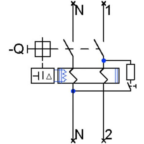 Siemens 5SV3314-6KL Siemens Dig.Industr. Interruttore differenziale A 2  poli 40 A 0.03 A 230