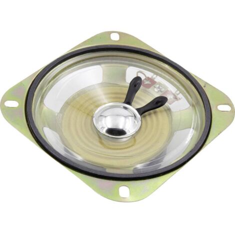 TRU COMPONENTS 3.39 pollici 8.6 cm Mini altoparlante 3 W 8 Ω Membrana in plastica, Resistente all'umidità, Membrana tra (1/2)