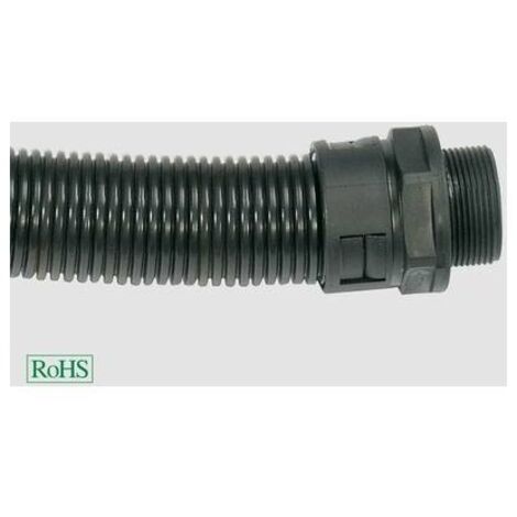 Helukabel 920419 HSSV M Raccordo a vite del tubo flessibile Nero M40 Piatto 1 pz.