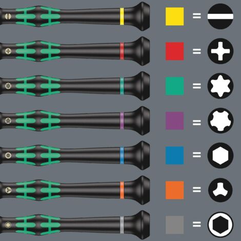 Wera 05117997001 2035 - Cacciavite a taglio elettronico, 0,35 x 2,5 x 40 mm