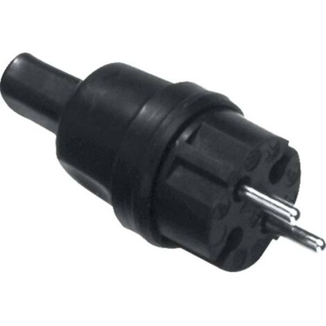 Bachmann 740.002 Spina di contorno Gomma, Silicone 250 V Nero IP44 (1/4)