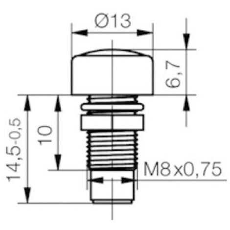 Signal Construct SMQ1089 Porta LED Metallo Adatto per LED 5 mm A vite :  : Illuminazione