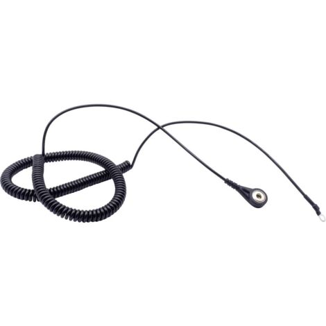 Quadrios Cavo di messa a terra ESD 3.60 m Connettore a pressione 4 mm, Collegamento capocorda ad anello (1/5)