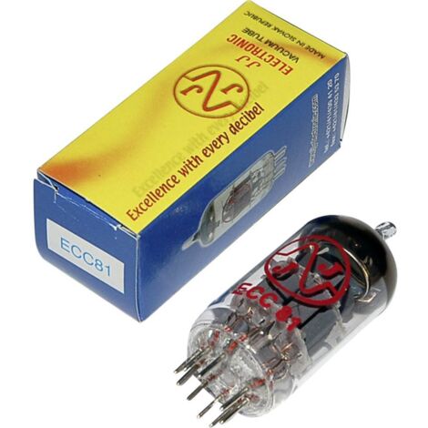 BTB Vertrieb ECC 81 = 12 AT 7 Valvola termoionica Triodo doppio 100 V 3 mA Numero Poli (num): 9 Attacco: Noval Contenut (1/2)