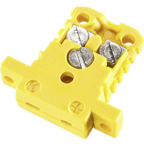 B + B Thermo-Technik 0220 0005 Presa di connessione miniaturizzata tipo K giallo NiCr-Ni Giallo Contenuto: 1 pz. (1/4)