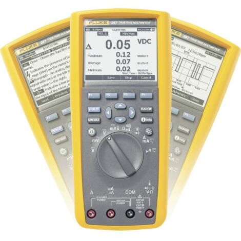 Fluke 287/EUR Multimetro portatile digitale Display grafico, Data logger CAT III 1000 V, CAT IV 600 V Display (Counts):