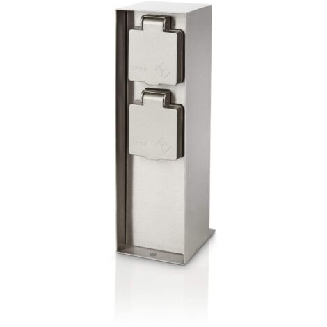 Philips LED 171084716 Presa di corrente da giardino 2 vie acciaio inox (1/4)