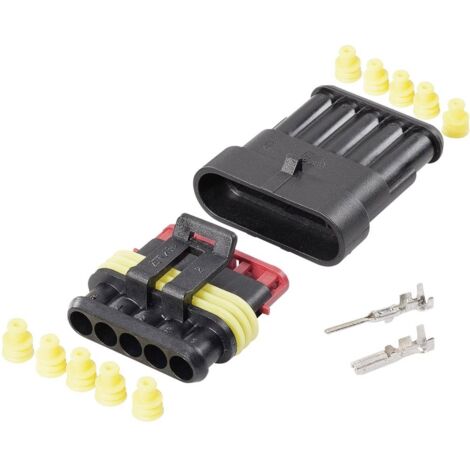 Connettore Stagno Maschio 5 Poli AMP Super Seal IP67 - Foto 6