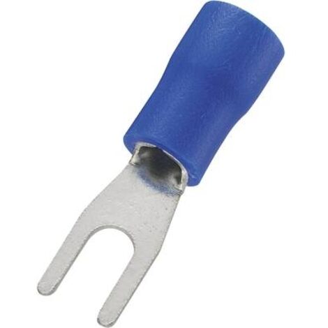 TRU COMPONENTS 737932 - CAPOCORDA PER CAVO A FORCELLA, 1,50 MM², 2,50 MM², DIAMETRO FORO 4,3 MM, PARZIALMENTE ISOLATO, 100 PEZZI
