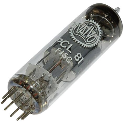 BTB Vertrieb PCL 81 Valvola termoionica Triodo pentodo di potenza 150 V, 200 V 1.3 mA, 30 mA Numero Poli (num): 9 Attac (1/2)