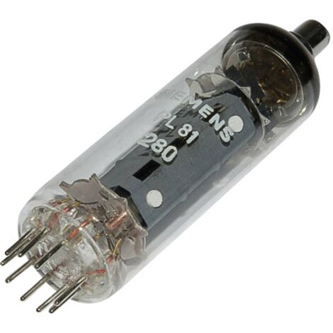 Siemens PL 81 = 21 A 6 Valvola termoionica Pentodo 170 V 45 mA Numero Poli (num): 9 Attacco: Noval Contenuto 1 pz. (1/2)