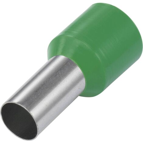 TRU COMPONENTS 1572424 Capocorda 6 mm² Parzialmente isolato Verde 100 pz.